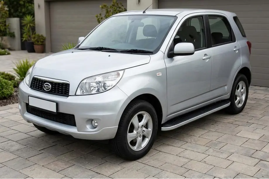 Daihatsu Terios 2006–2017 Side steps Tayga Grey (set van 2, aluminium) Image