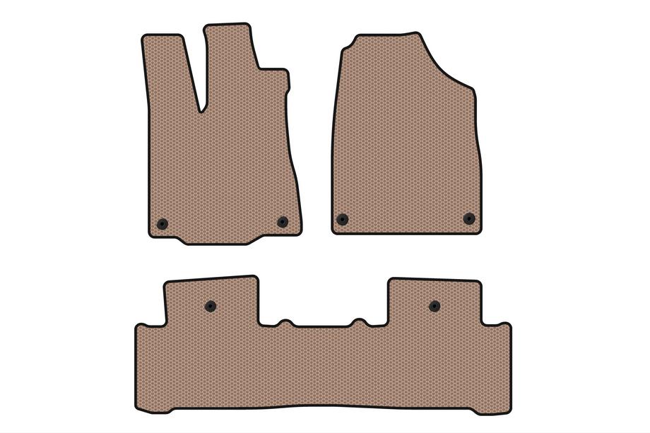 Acura MDX 2013–2020 Rubberen automatten Carsuit (2 rijen, beige) Image