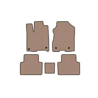 Rubberen automatten Carsuit (Beige)