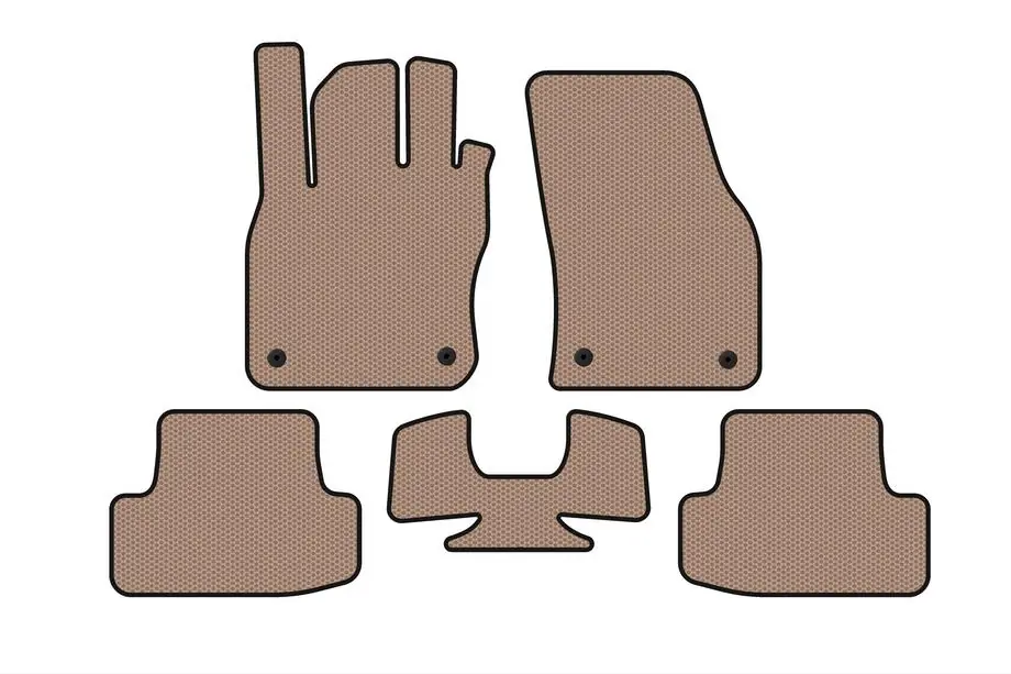 Audi Q2 2016– Rubberen automatten Carsuit (Beige) Image