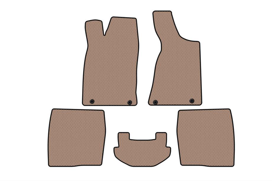 Audi 80/90 1987–1996 Carsuit rubberen automatten (1987-1991, Sedan, beige) Image
