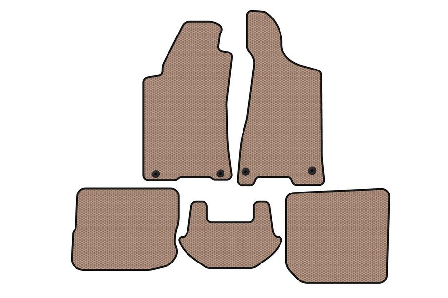 Audi 80/90 1987–1996 Rubberen vloermatten Carsuit (1991-1996, Sedan, beige) Image