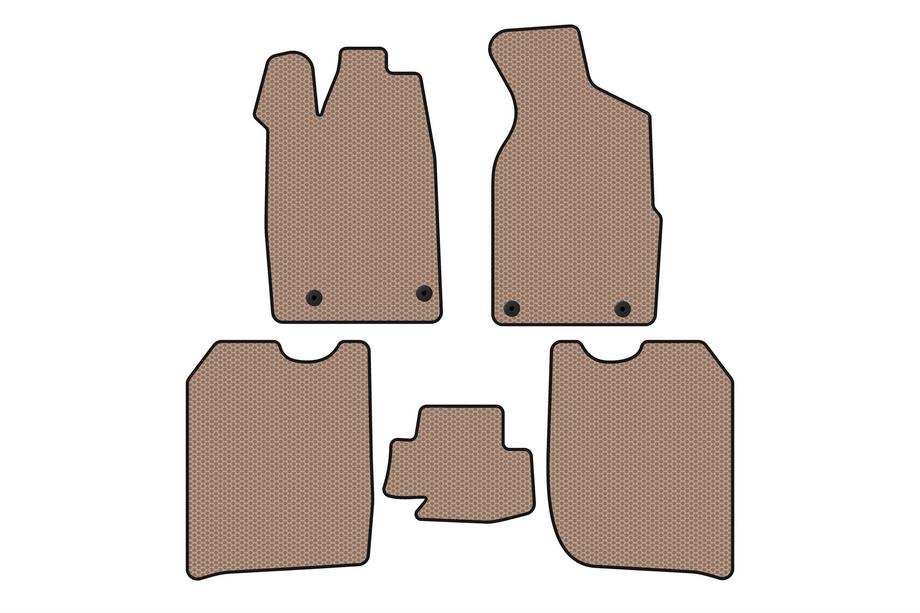 Audi 100 C3 1988–1991 Rubberen automatten Carsuit (1982-1988, Sedan, beige) Image