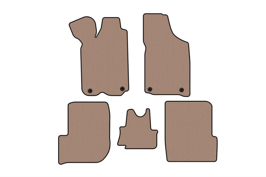 Audi 100 C3 1988–1991 Rubberen automatten Carsuit (1982-1991, Avant, beige) Foto 1