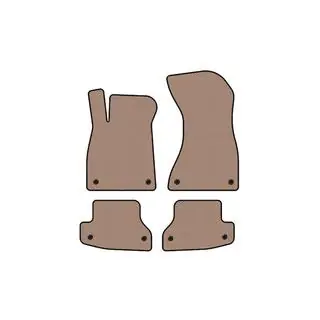 Rubberen automatten Carsuit (Coupé, beige) foto 1