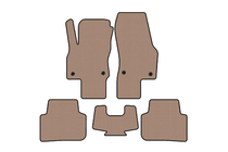 Audi Q3 2019–2025 Rubberen automatten Carsuit (Beige) foto 1