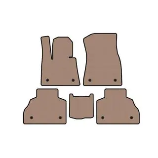Rubberen automatten Carsuit (2 rijen, beige) foto 1