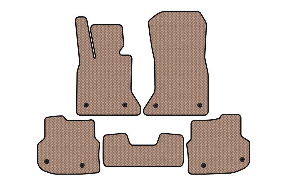 BMW 5 Serie F10/F11 2010–2016 Rubberen automatten Carsuit 2010-2013 (Beige) Image