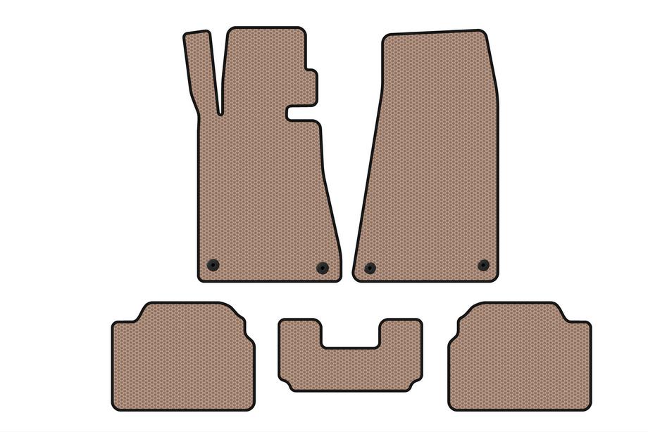 BMW 5 Serie E34 1988–1995 Rubberen automatten Carsuit (Beige) Image