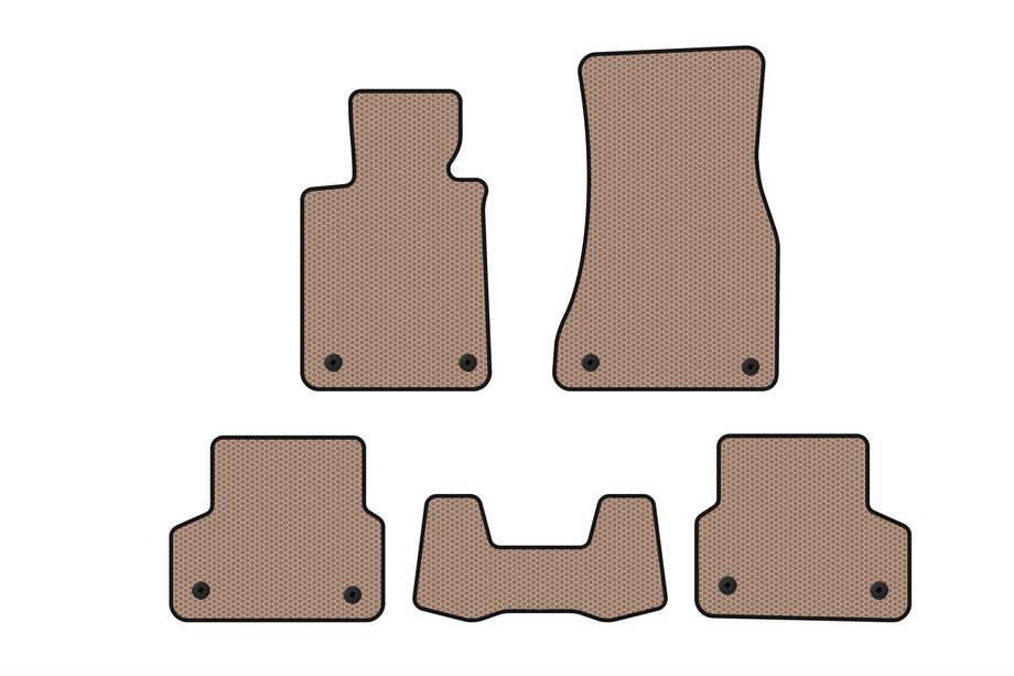 BMW 5 Serie G30/G31 2017–2023 Rubberen automatten Carsuit (Beige) Foto 1
