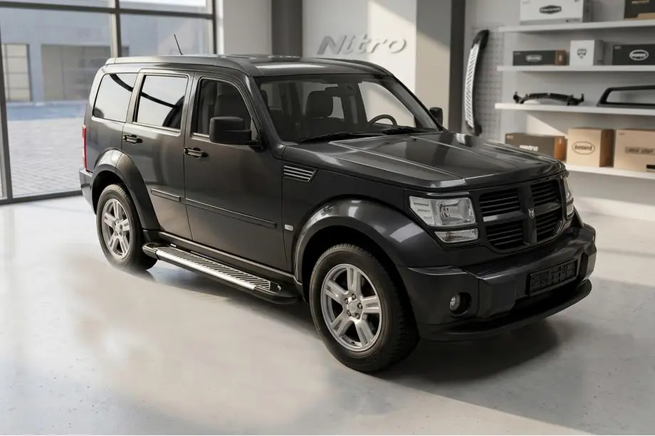 Dodge Nitro 2006–2011 Side steps Line (2 stuks, aluminium) Foto 1