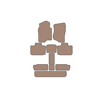 Carsuit rubberen automatten voor het interieur (3 rijen, beige) Cadillac Escalade 2007–2014 foto 1