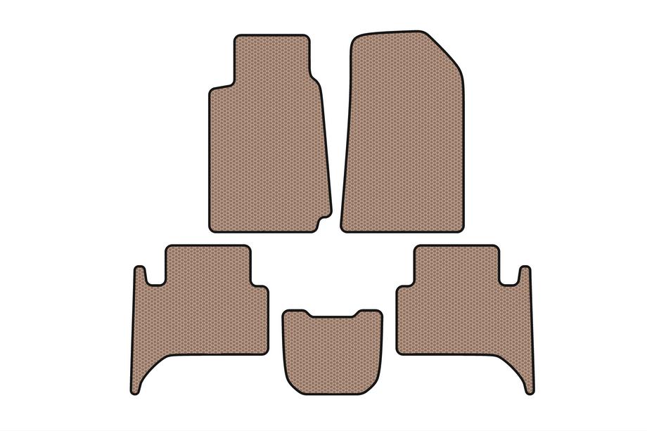 Chevrolet Trailblazer 2012–2019 Rubberen automatten Carsuit (2 rijen, beige) Image