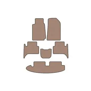 Carsuit rubberen automatten voor het interieur (3 rijen, beige) foto 1