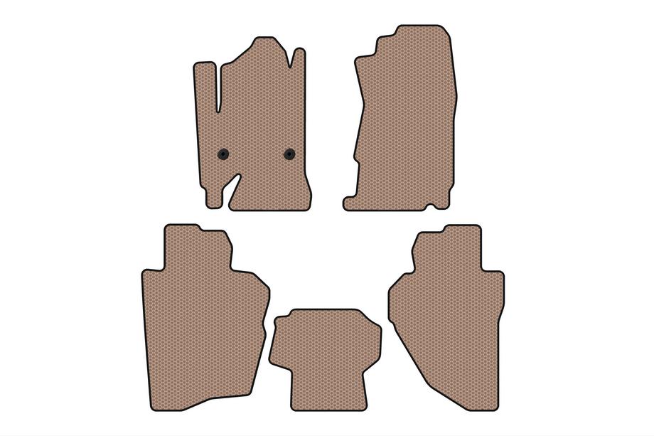 Chevrolet Silverado 2013–2019 Rubberen automatten Carsuit (Beige) Image