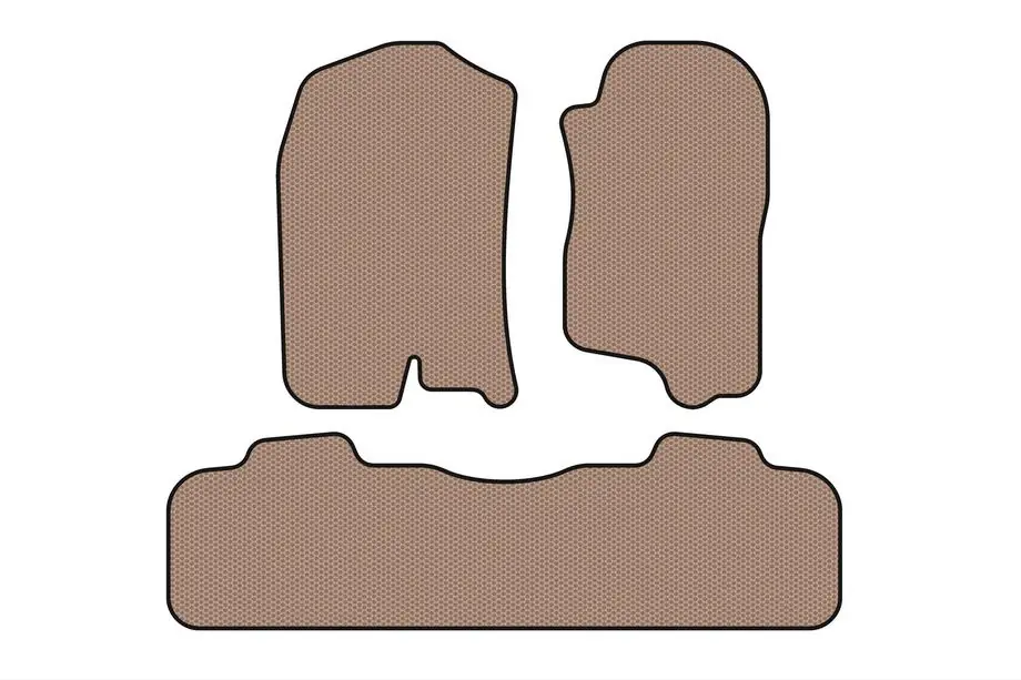 Chevrolet Tahoe 2007–2014 Rubberen automatten Carsuit (2 rijen, 2007-2014, beige) Foto 1