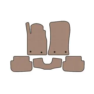 Rubberen automatten Carsuit (Beige)