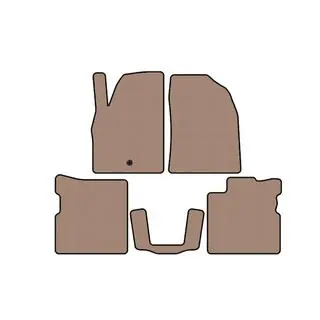 Rubberen automatten Carsuit (Beige)