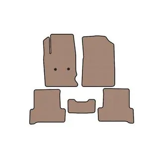 Rubberen automatten Carsuit (Beige)