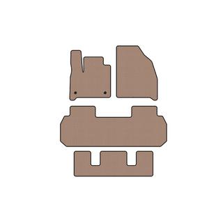 Carsuit rubberen automatten voor het interieur (3 rijen, beige) foto 1