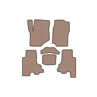 Rubberen automatten Carsuit (Beige) foto 1