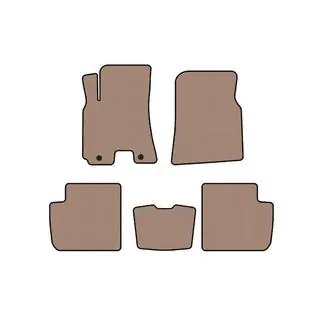 Rubberen automatten Carsuit (Beige) foto 1