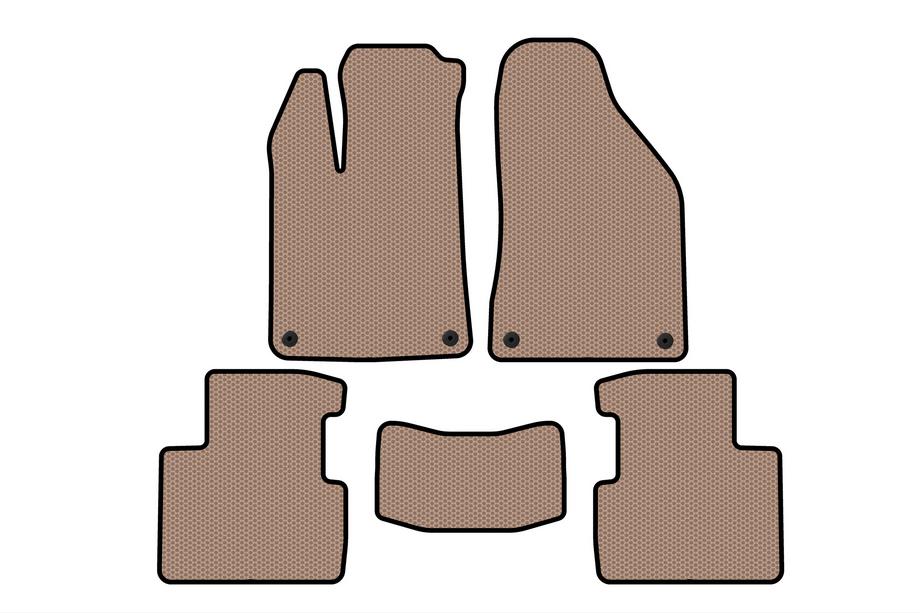 Chrysler 200 II 2014–2017 Rubberen automatten Carsuit (SD, beige) Image