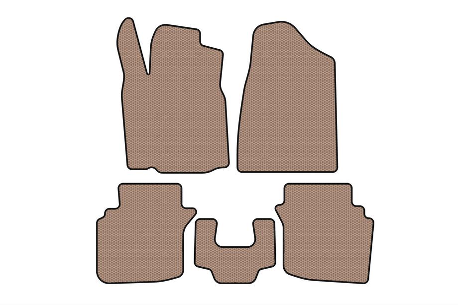 Chrysler Sebring II 2001–2006 Carsuit rubberen automatten voor interieur (2004-2006, beige) Image