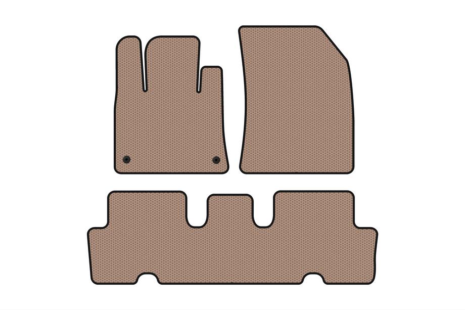Citroen C-4 Picasso 2013–2022 Rubberen automatten Carsuit V1 (2 rijen, beige) Foto 1