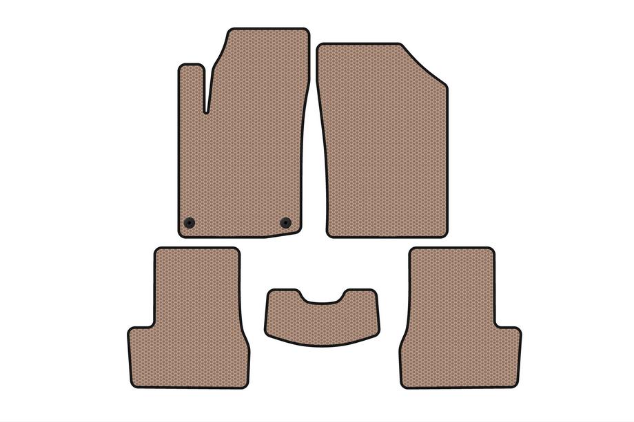 Citroen C-3 2009–2016 Rubberen automatten Carsuit (HB, beige) Image