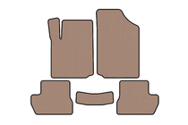 Citroen C-2 2003–2009 Rubberen automatten Carsuit (Beige) foto 1