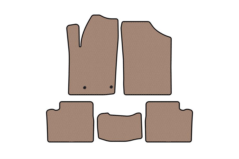 Citroen Berlingo 1996–2008 Rubberen automatten Carsuit (Beige) Foto 1