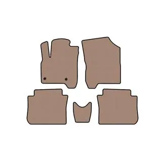Rubberen automatten Carsuit (Beige) foto 1