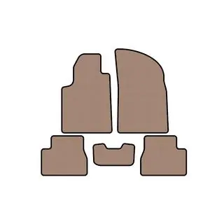 Rubberen automatten Carsuit (Beige) foto 1