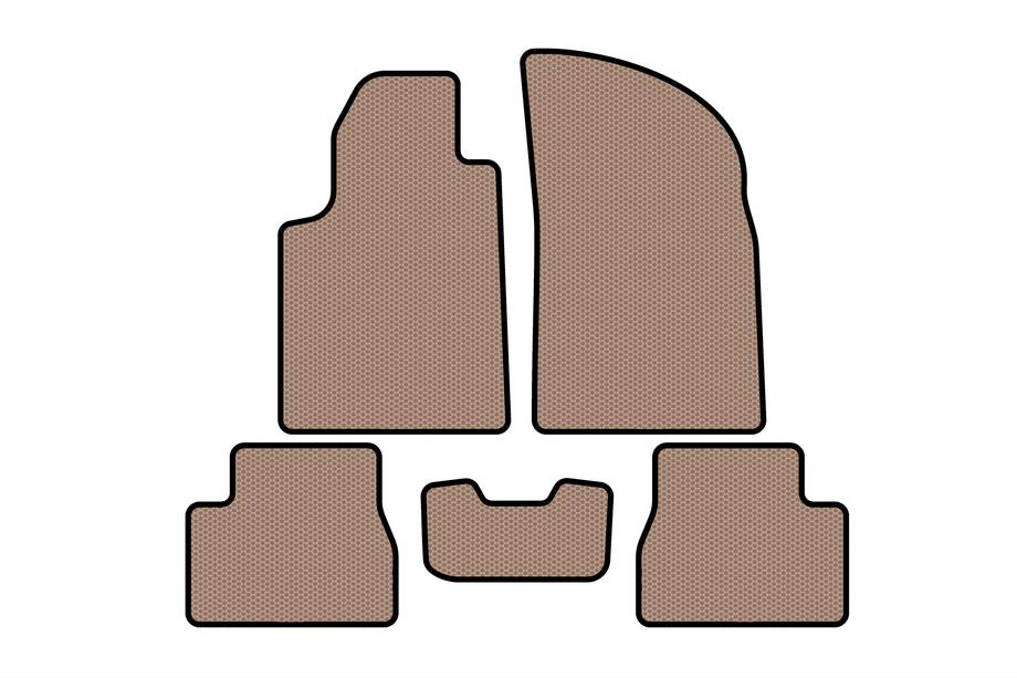 Citroen C-3 2002–2009 Rubberen automatten Carsuit (Beige) Image