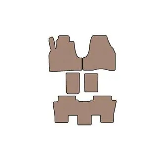 Rubberen automatten Carsuit (Beige) foto 1