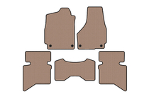Dodge RAM (DS/DJ/D2) 2009–2024 Carsuit rubberen automatten voor interieur (2009+, 5-zits/Vierpersoons cabine, beige) foto 1