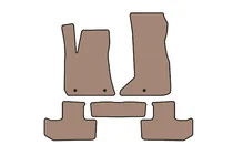 Dodge Challenger 2008–2023 Rubberen automatten Carsuit (Coupé, beige) foto 1