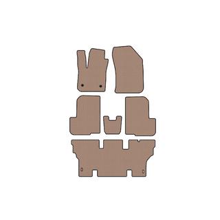 Rubberen automatten Carsuit (3 rijen, 7-zits, beige) Dacia Lodgy 2012–2022 foto 1