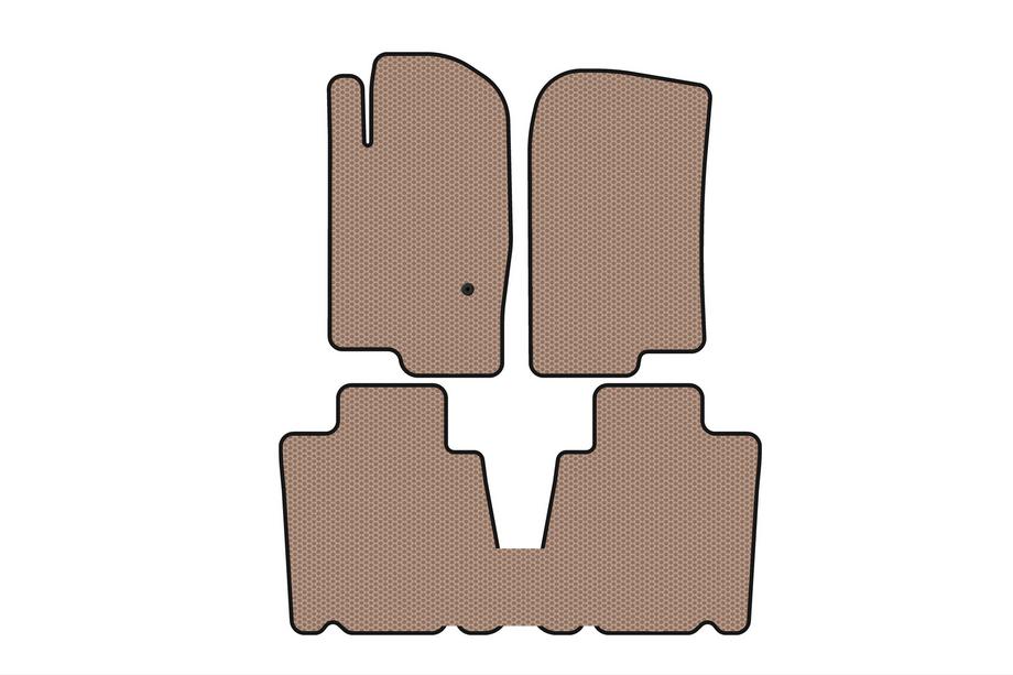 Ford Explorer 2001–2005 Rubberen automatten Carsuit (2 rijen, beige) Foto 1