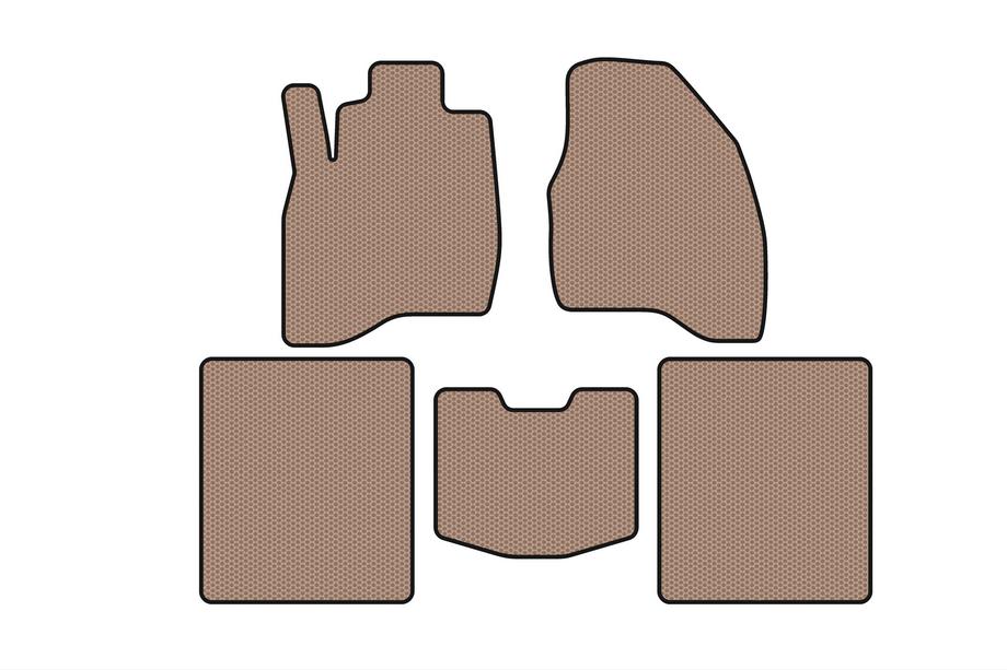 Ford Explorer 2011–2019 Rubber automatten Carsuit (2015-2019, 5-zits, beige) Image