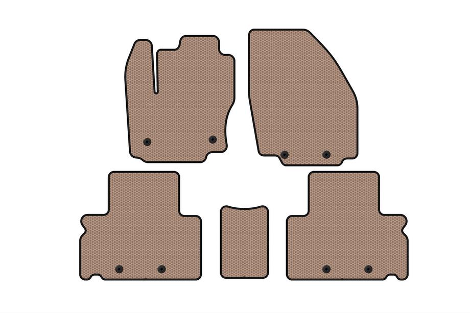 Ford S-Max 2007–2014 Rubberen automatten Carsuit (Beige) Foto 1