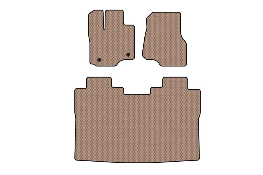 Ford F-150 2014–2021 Rubberen vloermatten Carsuit (Raptor, beige) Foto 1