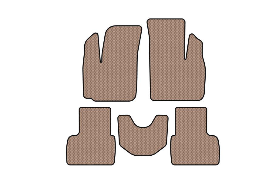 Fiat Doblo I 2001–2005 Rubberen automatten Carsuit (Beige) Foto 1