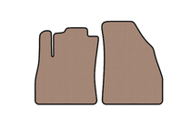 Fiat Fiorino/Qubo 2008–2024 Voorste rubberen automatten Carsuit (Beige) foto 1