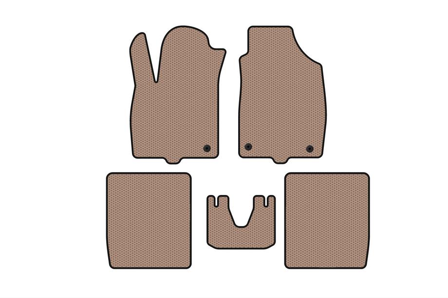 Fiat Panda 2003–2011 Rubberen automatten Carsuit (Beige) Image