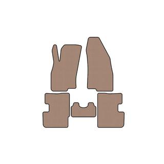 Rubberen mattenset Carsuit (2011-2018, HB, 3-deurs, beige) Fiat Punto Grande/EVO 2006–2018 foto 1