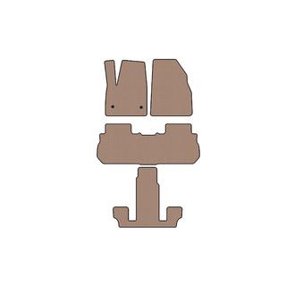 Carsuit rubberen automatten voor het interieur (3 rijen, 2017-2019, beige) GMC Acadia 2017– foto 1