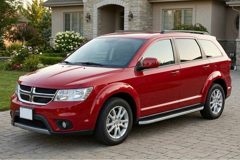 Dodge Journey 2008–2020 Side steps Tayga Grey (set van 2, aluminium) Image
