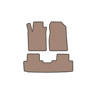 Rubberen automatten Carsuit (Beige)